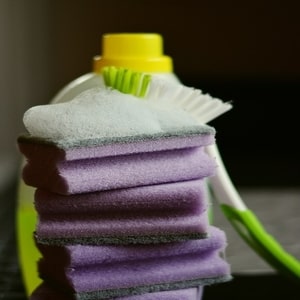 Cleaning Products With Sponge