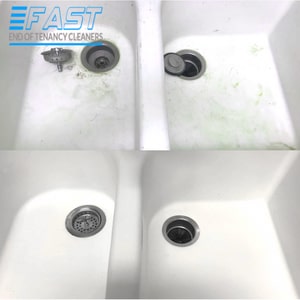 Cleaning of a Sink Before and After