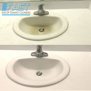 Sink Cleaning Before and After